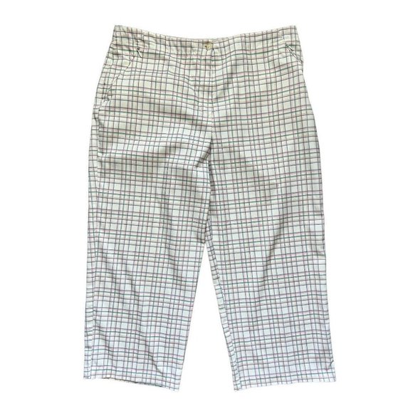 Bolle golf capri pants‎ rainbow grid pattern size 12 - Picture 1 of 4